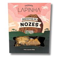BISCOITO DE NOZES - FAZENDA LAPINHA- 200G. - PD_M0... - TERRUÁ ORGÂNICOS