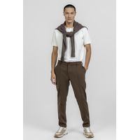 Calça Malha Western Ponto Roma K&J Marrom CL24417
