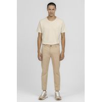 Calça em Sarja Cropped Palha King e Joe CL24113