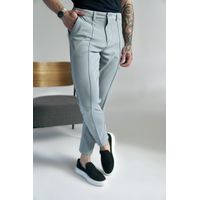 Calça Alfaiataria Skinny OXN Ponto Roma Cinza 250625