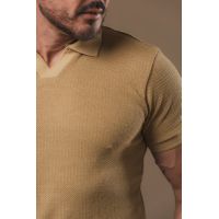 Camisa Gola Polo Cubana Oxing Areia 241024