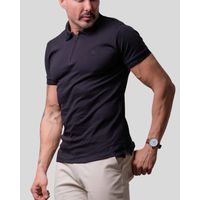 Camisa Gola Polo em Suedine Premium Oxing Preto 070625