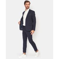 Calça Teselli em Malha Tecnológica Com Elastano Slim Marinho 1916