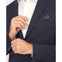 Calça Teselli em Malha Tecnológica Com Elastano Slim Marinho 1916