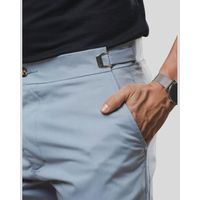 Calça Alfaiataria Slim C/ Regulagem Cinza OX1208
