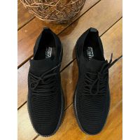 Tênis Activita Casual Knit Preto/Preto 4916418