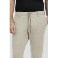 Calça em Malha Confort Slim K&J Areia CL24405