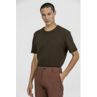 Camiseta Textura Confort K&J Kaki CA24347