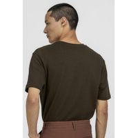 Camiseta Textura Confort K&J Kaki CA24347