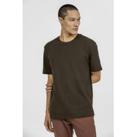 Camiseta Textura Confort K&J Kaki CA24347