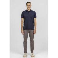 Camiseta Polo Piquet Suedine Egipicio K&J Marinho PO24516