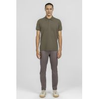 Camiseta Polo Piquet Suedine Egipicio K&J Kaki PO24516