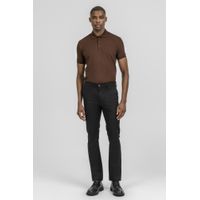 Camiseta Polo Malha Textura Marrom K&J PO24514