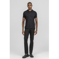Polo em Malha Tricot K&J Preto PO24505