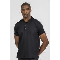 Polo em Malha Tricot K&J Preto PO24505