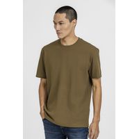 Camiseta King e Joe Textura Oversized Kaki CA24348