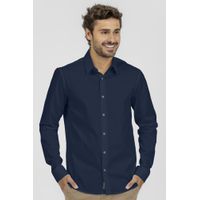 Camisa King e Joe M/L Social c/ elastano Marinho CS00201