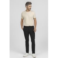 Calça em Sarja Slim King e Joe Preto CL00111