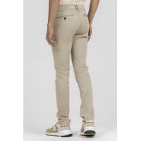 Calça em Sarja Slim K&J Bege CL001070