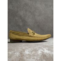 Mocassim Loafer Teselli Cadore Couro Camurça Bege