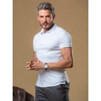 Camisa Gola Polo em Suedine Premium Oxing Branco 070625