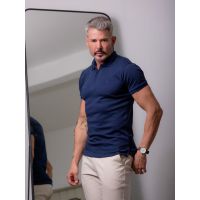 Camisa Gola Polo em Suedine Premium Oxing Marinho 070625