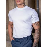 Camisa Gola Média Suedine Oxing Branco 070725