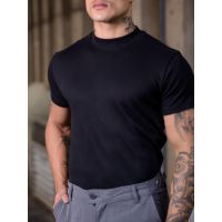 Camisa Gola Média Suedine Oxing Preto 070725