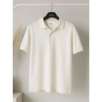 Camiseta Polo Malha Textura Jaquard Off K&J PO24502
