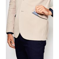 Blazer em Malha Cotton Resumo Areia 1873