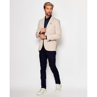 Blazer em Malha Cotton Resumo Areia 1873