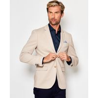 Blazer em Malha Cotton Resumo Areia 1873