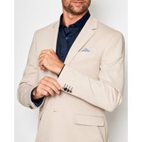 Blazer em Malha Cotton Resumo Areia 1873