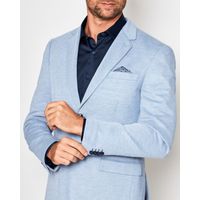 Blazer em Malha Cotton Resumo Azul Claro 1689