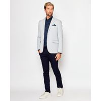 Blazer em Malha Cotton Resumo Cinza 1689