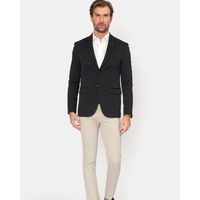 Blazer em Malha Cotton Resumo Preto 1689