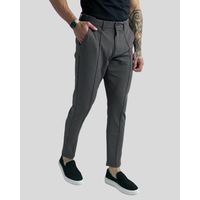 Calça Alfaiataria Skinny OXN Ponto Roma Chumbo 250625