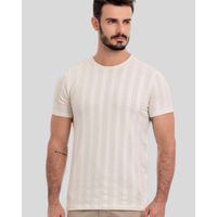 Camiseta Textura Drazo Lohan Areia 221017