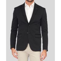 Blazer em Malha Cotton Resumo Preto 1689