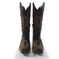 Bota Feminina Texana Tucson - Fóssil Café - Solado Flor 