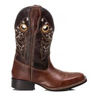 Bota Infantil Tucson - Euro Texas Wisky Com Fóssil Café - Solado Tucson Kids