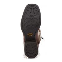 Bota Infantil Tucson - Euro Texas Wisky Com Fóssil Café - Solado Tucson Kids