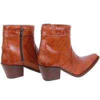 Bota Feminina Tucson - Couro Firenze Caramelo - Solado P51 Liso Café