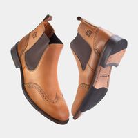 Botina Chelsea Brogue Whisky