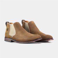 Botina Chelsea Strong Camurça Taupe