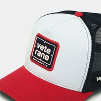 Boné Trucker Brave Branco, Vermelho e Azul