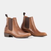 Bota feminina Chelsea Duquesa Caramelo