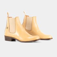 Bota feminina Chelsea Duquesa Marfim