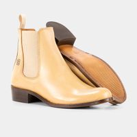 Bota feminina Chelsea Duquesa Marfim