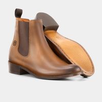 Bota feminina Chelsea Duquesa Whisky